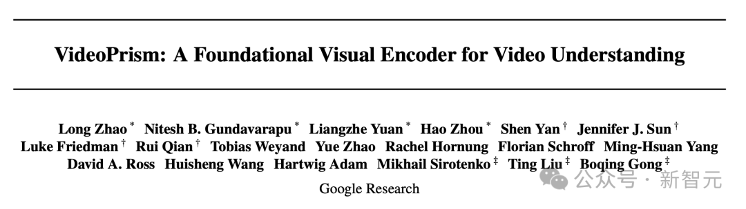 谷歌AI视频再出王炸！全能通用视觉编码器VideoPrism，性能刷新30项SOTA