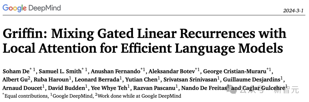 DeepMind携Mamba华人作者推Transformer革命之作！性能暴涨媲美Llama 2，推理能效大幅碾压