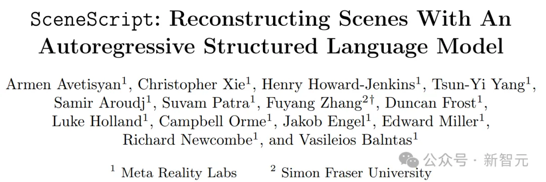 Transformer解码真实场景！Meta推出70M参数SceneScript模型