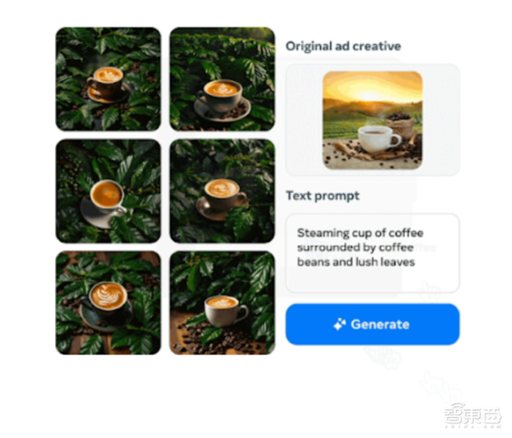 Meta发布AI广告工具全家桶，图像文本一键生成解放打工人