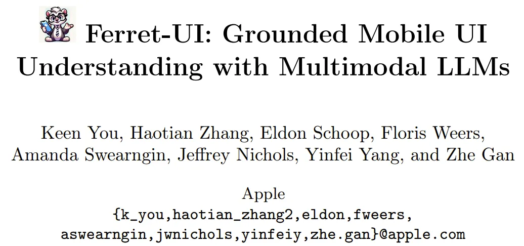 让大模型理解手机屏幕，苹果多模态Ferret-UI用自然语言操控手机