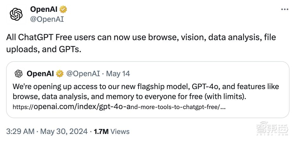 ChatGPT Plus五大功能一夜免费，OpenAI背刺付费用户？