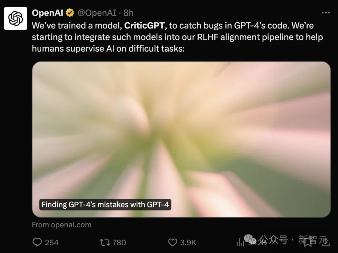 GPT-4批评GPT-4实现「自我提升」！OpenAI前超级对齐团队又一力作被公开 