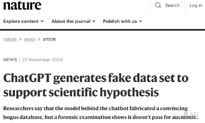 GPT-4成学术造假“神器”，伪造数据又快又合理，Nature请统计学专家“断案”