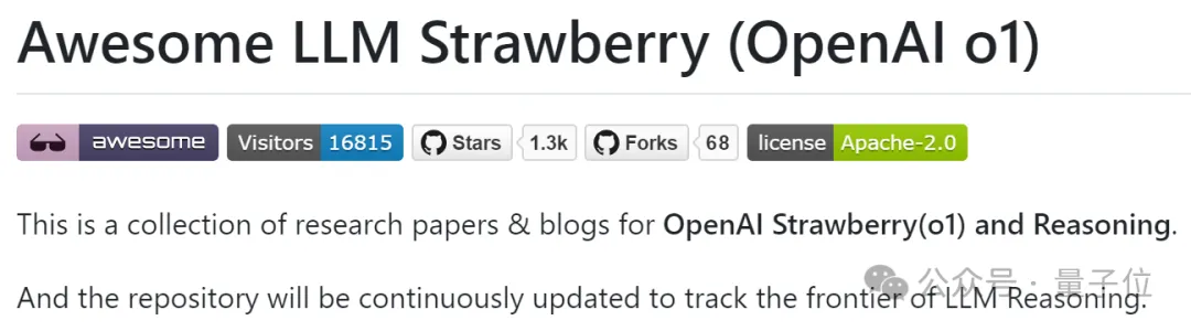 关注o1必备GitHub仓库，上线3天狂揽1.5k星！英伟达工程师出品，承诺持续更新