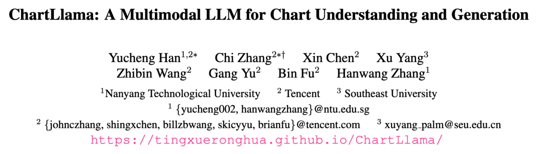 专注图表理解，腾讯、南洋理工等开源图表羊驼大模型ChartLlama