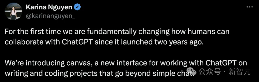 OpenAI发布新交互界面Canvas： 与ChatGPT一起写作编程，对标Claude Artifacts
