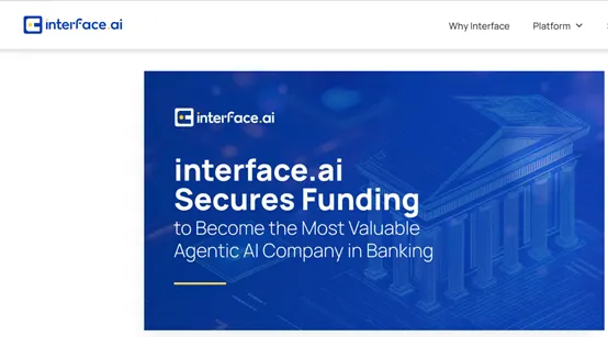 AI Agent平台Interface获3000万美元融资，聚焦金融领域