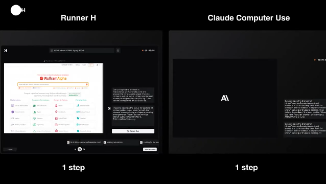 Claude傻眼了！Runner H硬刚上线，用速度告诉你啥叫未来！