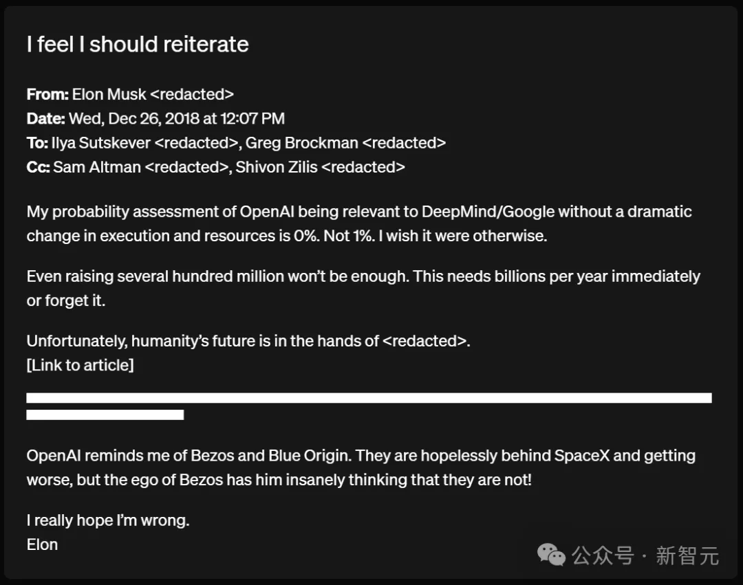 OpenAI官方爆料，长文开怼马斯克：靠打官司实现不了AGI！