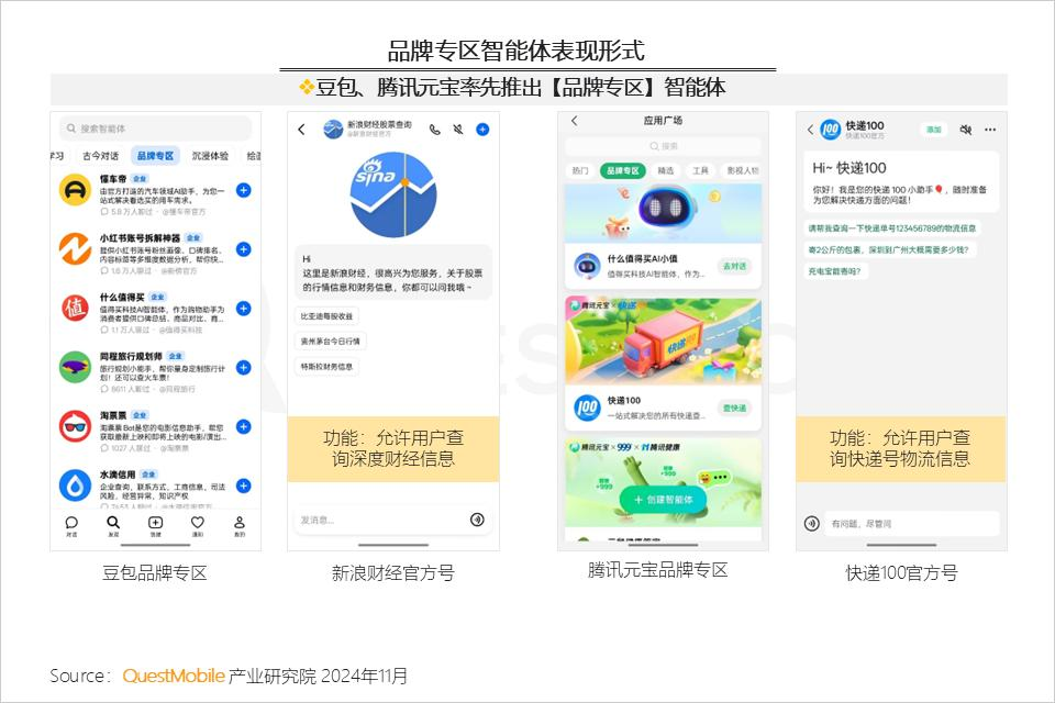 QuestMobile 2024年AI智能体市场发展观察：“三端”AI爆发，场景应用模式持续腾飞，智能体商业化启航