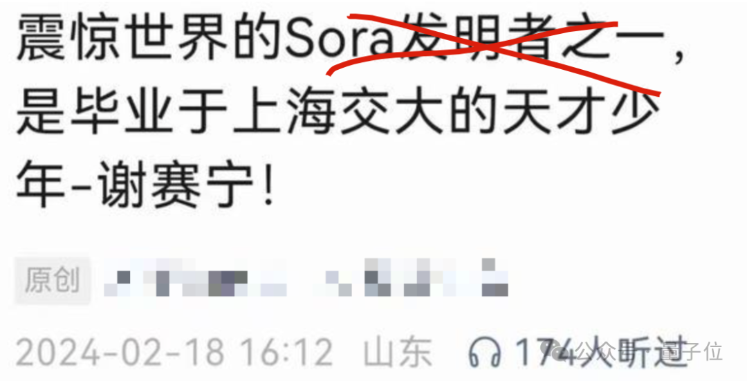 谢赛宁紧急辟谣：Sora跟我一点关系没有，他们996搞一年了