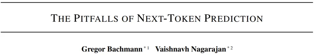 讨论下一个token预测时，我们可能正在走进陷阱