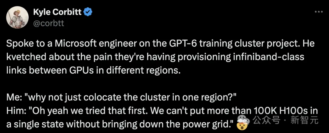 OpenAI把微软电网搞崩！GPT-6被曝25年发布，训练刷爆10万张H100