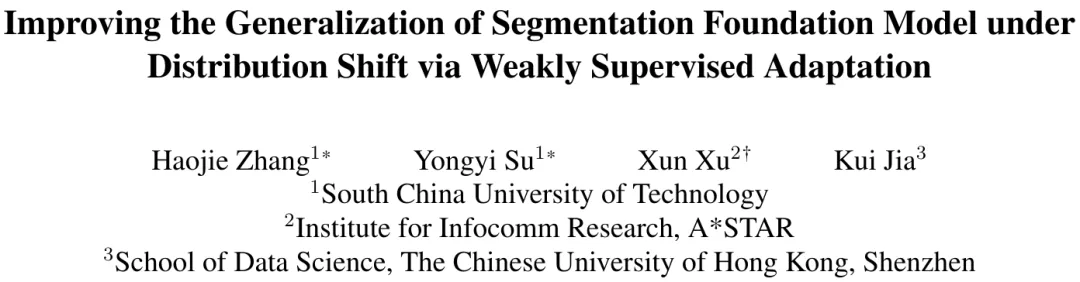 CVPR 2024 | 分割一切模型SAM泛化能力差？域适应策略给解决了