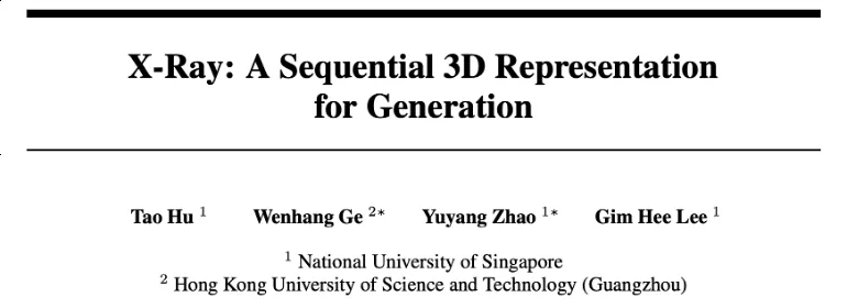 看透物体的3D表示和生成模型：NUS团队提出X-Ray