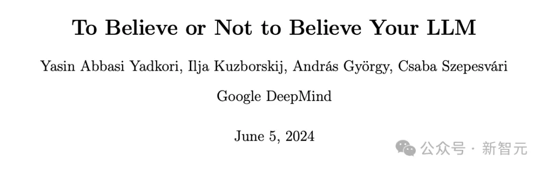 To Believe or Not to Believe？DeepMind新研究一眼看穿LLM幻觉