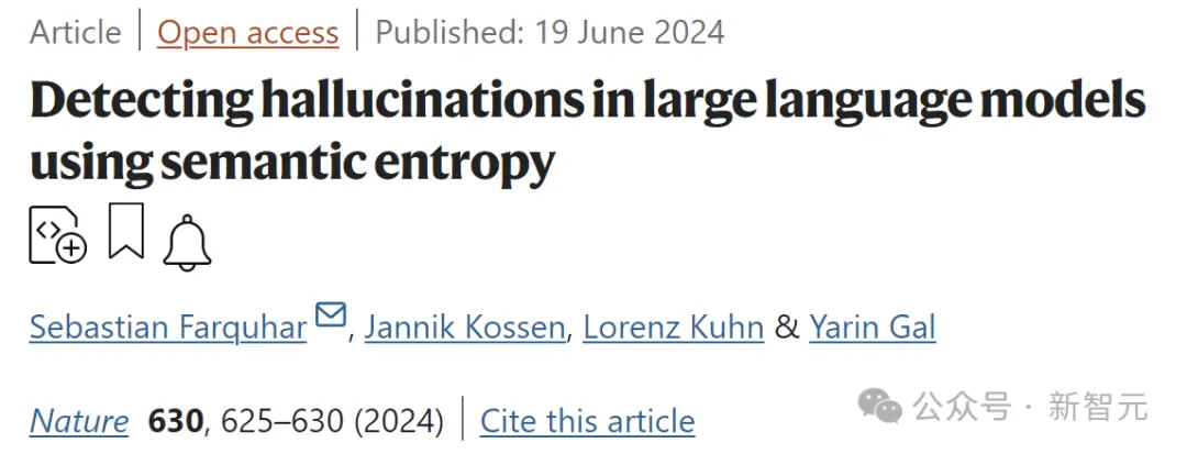 语义熵识破LLM幻觉！牛津大学新研究登Nature