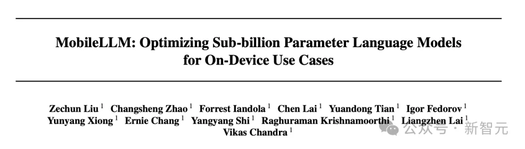 挑战Scaling Law，Meta发布移动端350M小模型MobileLLM，性能比肩7B LLaMA-v2