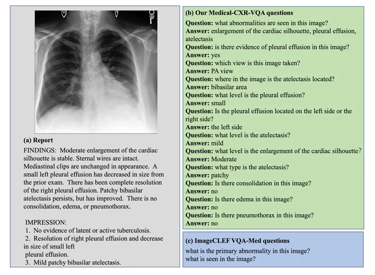 21.5万张X光，78万个问题！德州大学NIH等联合发布医学视觉问答数据集Medical-CXR-VQA